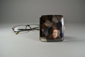 Japanese art deco sterling cigarette case