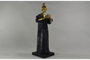 Alexandre Clerget art nouveau gilt bronze