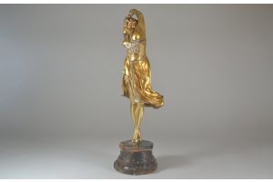 Rare Claire COLINET bronze crimean dancer