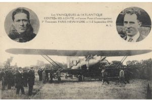 1930 aviator pilotes sculpture Coste et Bellonte