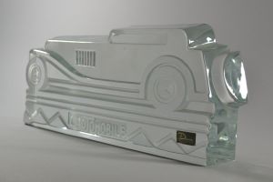 Xavier Froissart for DAUM large art deco crystal sculpture.