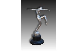 Modernist bronze dancer