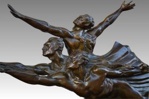 Delandre bronze sculpture