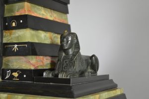 Egyptian Revival art deco clock circa 1920