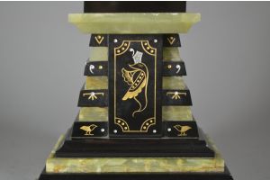Egyptian Revival art deco clock circa 1920
