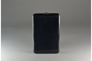 Art deco eggshell and lacquer cigarette case
