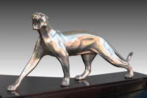 M. Font silver plated bronze panther
