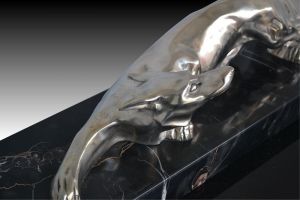 L. De Marco bronze cubist fox
