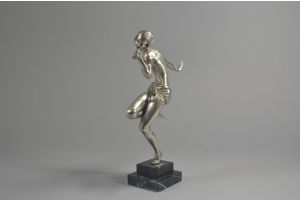 Signed Gauthier, bronze figure. Rose dancer