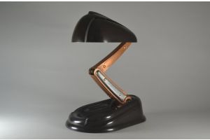 iconic streamlined modernist JUMO lamp. France 1940.