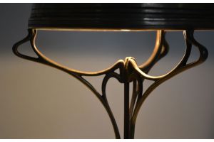 Art Nouveau lamp with real gems - Hector Guimard era.