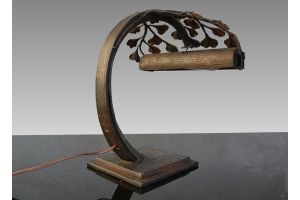 Wrought iron desk lamp