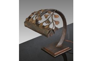 Wrought iron desk lamp