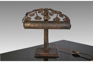 Wrought iron desk lamp