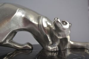 G. Lavroff bronze fox sculpture