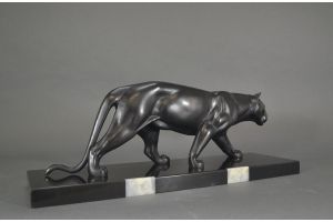 An art deco panther by Leducq
