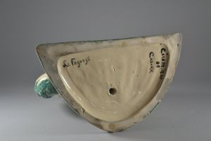 Pierre Le Faguays for Edouard Cazaux, Satyr and Bacchante ceramic