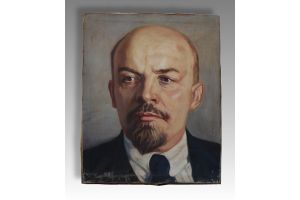 Lenin oil painting