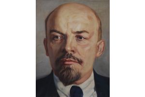 Lenin oil painting