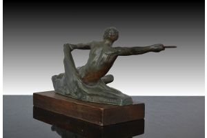 Max Le Verrier bronze sculpture