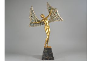 Limousin. Butterfly lady dancer tall figure