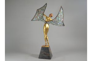 Limousin. Butterfly lady dancer tall figure