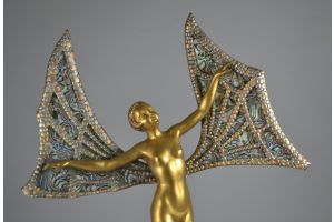 Limousin. Butterfly lady dancer tall figure