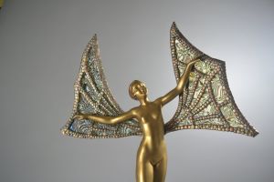 Limousin. Butterfly lady dancer tall figure