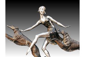 Lormier art deco bronze sculpture