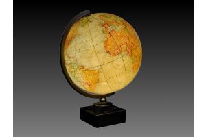 Adnet globe lamp 