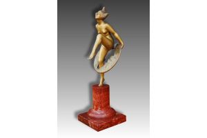 Bronze circus dancer