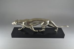 S. Melani art deco bronze Panther circa 1930
