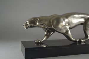 S. Melani art deco bronze Panther circa 1930