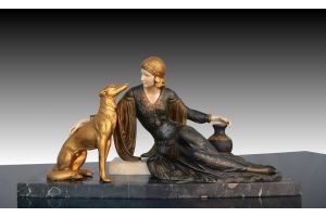 Menneville Art Deco sculpture