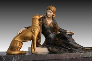 Menneville Art Deco sculpture
