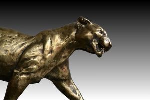 Art deco bronze panther