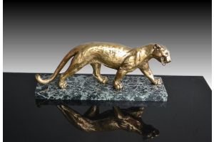 Art deco bronze panther