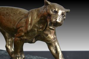 Art deco bronze panther