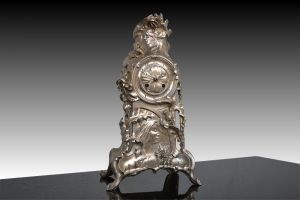 Art nouveau jugendstil bronze clock