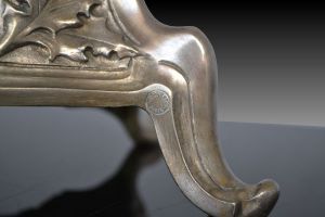 Art nouveau jugendstil bronze clock