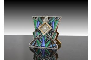 Art deco jewel clock. Cartier ? Boucheron ?