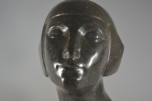 Olivier Maurits PIETTE, circa 1930 modernist marble / granit lady head