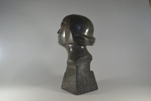 Olivier Maurits PIETTE, circa 1930 modernist marble / granit lady head