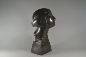 Olivier Maurits PIETTE, circa 1930 modernist marble / granit lady head