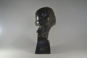 Olivier Maurits PIETTE, circa 1930 modernist marble / granit lady head