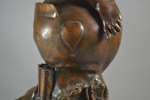 Emile Louis Picault aviation allegory tall sculpture