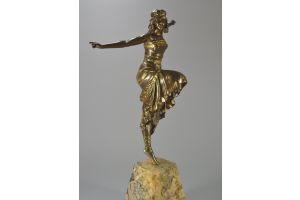 1920 bronze russian dancer. Paul Philippe.