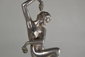 Max Le Verrier / Pierre Le Faguays art deco bronze grape dancer