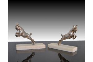 Rigot bookends with goats