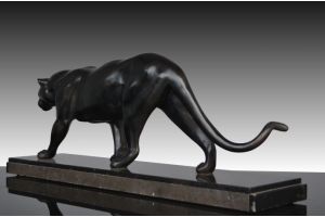 Art deco black panther